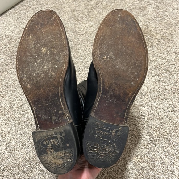 Men’s vintage black Justin cowboy western boots. Size 7.5D - Picture 7 of 7